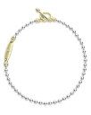 【送料無料】 ラゴス レディース ブレスレット・バングル・アンクレット アクセサリー 18K Yellow Gold & Sterling Silver Signature Caviar Toggle Bracelet Silver/Yellow