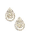 エテ ピアス レディース 【送料無料】 エティカ レディース ピアス・イヤリング アクセサリー Sparkle Teardrop Pave Drop Earrings in 18K Gold Plated White/Gold