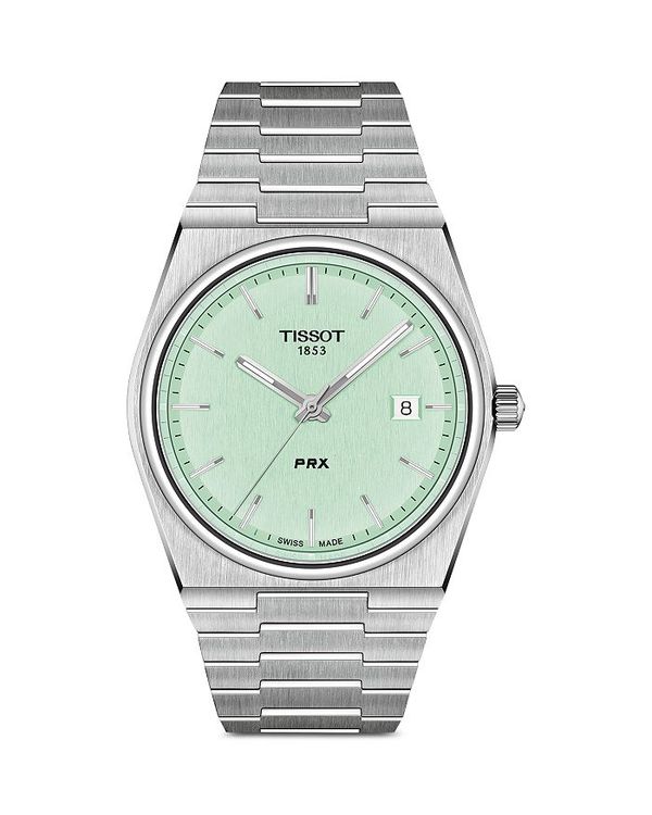 【送料無料】 ティソット レディース 腕時計 アクセサリー PRX Watch, 40mm Green/Silver