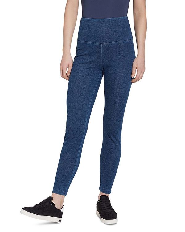 yz W[ fB[X MX {gX High Waist Denim Leggings Mid Wash