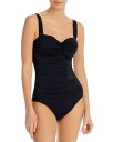 ブルーロッドビーティー レディース 水着 上下セット Bleu by Rod Beattie Shirred Bandeau One Piece Swimsui...