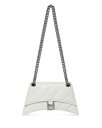 ハンドバッグ 【送料無料】 バレンシアガ レディース ハンドバッグ バッグ Crush XS Chain Bag Quilted Optic White/Silver