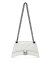 yz oVAK fB[X nhobO obO Crush XS Chain Bag Quilted Optic White/Silver