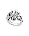 【送料無料】 ラゴス レディース リング アクセサリー Sterling Silver Caviar Spark Diamond Ring White/Silver