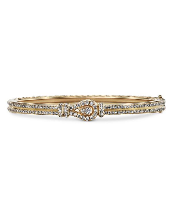 ReVida ŷԾŹ㤨̵֡ ǥӥåȡ桼ޥ ǥ ֥쥹åȡХ󥰥롦󥯥å ꡼ Thoroughbred Loop Bracelet in 18K Yellow Gold with Full Pave Diamonds GoldפβǤʤ2,088,800ߤˤʤޤ