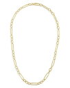 【送料無料】 ロバートコイン レディース ネックレス チョーカー ペンダントトップ アクセサリー 18K Yellow Gold Figaro Link Chain Necklace, 18 Gold