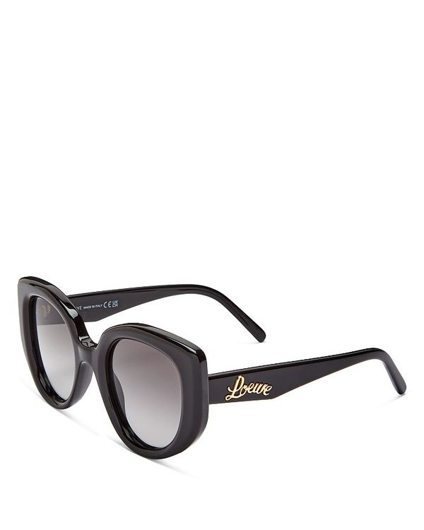 楽天ReVida 楽天市場店【送料無料】 ロエベ レディース サングラス・アイウェア アクセサリー Women's Cat Eye Sunglasses, 49mm Black/Gray Gradient