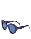 ロエベ 【送料無料】 ロエベ レディース サングラス・アイウェア アクセサリー Women's Cat Eye Sunglasses, 49mm Blue/Blue Solid