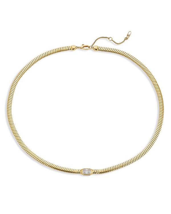 yz ifB[ fB[X lbNXE`[J[Ey_ggbv ANZT[ Tennis Omega Collar Necklace in 18K Gold-Plated, 16