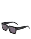 【送料無料】 ジバンシー レディース サングラス アイウェア アクセサリー Square Sunglasses, 53mm Black/Gray Solid