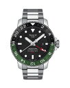 yz eB\bg fB[X rv ANZT[ Seastar 1000 GMT Watch, 46mm Black/Silver