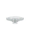 【送料無料】 フォーエバーマーク レディース リング アクセサリー Platinum Icon Emerald-Cut Diamond Engagement Ring Platinum