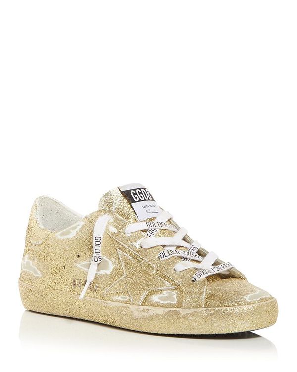 ������ǥ󥰡��� ��ǥ����� ���塼�� ���ˡ����� Golden Goose Women's Super-Star Glitter Low Top Sneake...