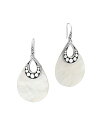 【送料無料】 ジョン・ハーディー レディース ピアス・イヤリング アクセサリー Sterling Silver Dot Drop Earrings with Mother-of-Pearl White/Silver