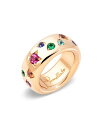 【送料無料】 ポメラート レディース リング アクセサリー 18K Rose Gold Classic Iconica Multi-Gemstone Band Multi/Rose Gold