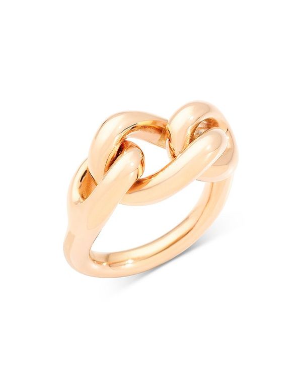 ポメラート 【送料無料】 ポメラート レディース リング アクセサリー 18K Rose Gold Iconica Tango Large Chain Link Ring Rose Gold