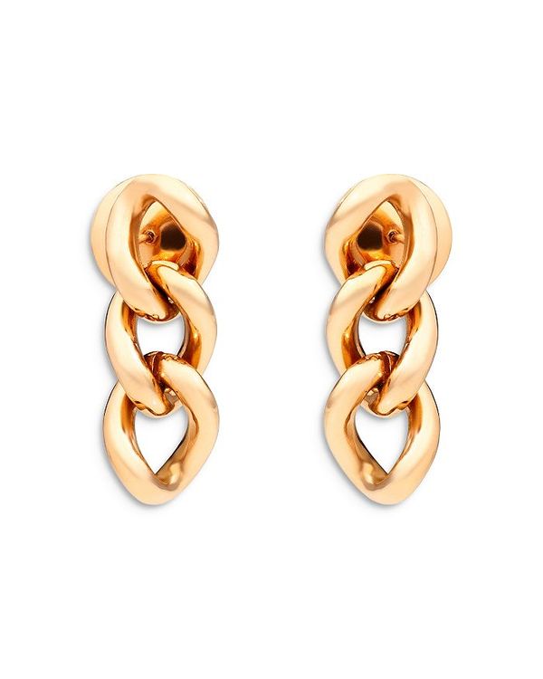 yz |[g fB[X sAXECO ANZT[ 18K Rose Gold Iconica Tango Chain Link Drop Earrings Rose Gold