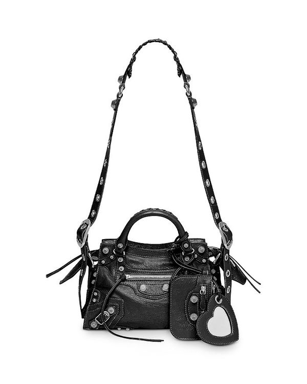 ハンドバッグ 【送料無料】 バレンシアガ レディース ハンドバッグ バッグ Neo Cagole XS Handbag Black/Silver