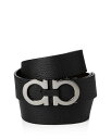 【送料無料】 フェラガモ メンズ ベルト アクセサリー Men's Double Gancini Buckle Reversible Leather Belt ...