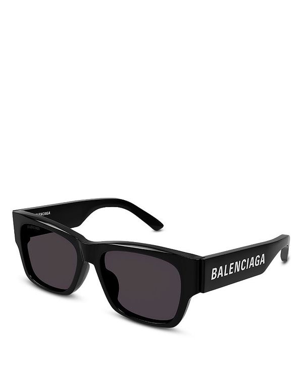 【送料無料】 バレンシアガ レディース サングラス・アイウェア アクセサリー Max Squared Sunglasses, 56mm Black/Black Solid