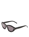 yz WoV[ fB[X TOXEACEFA ANZT[ Cat Eye Sunglasses, 55mm Black/Gray Solid