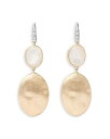 【送料無料】 マルコ ビチェゴ レディース ピアス・イヤリング アクセサリー 18K White & Yellow Gold Siviglia Mother of Pearl & Diamond Oval Drop Earrings White/Gold(4)
