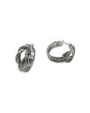 【送料無料】 ジョン・ハーディー レディース ピアス・イヤリング アクセサリー Sterling Silver Classic Chain Love Knot Manah Small Hoop Earrings Silver