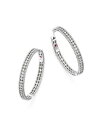 【送料無料】 ロバートコイン レディース ピアス・イヤリング アクセサリー 18K White Gold Symphony Barocco Diamond Ho...