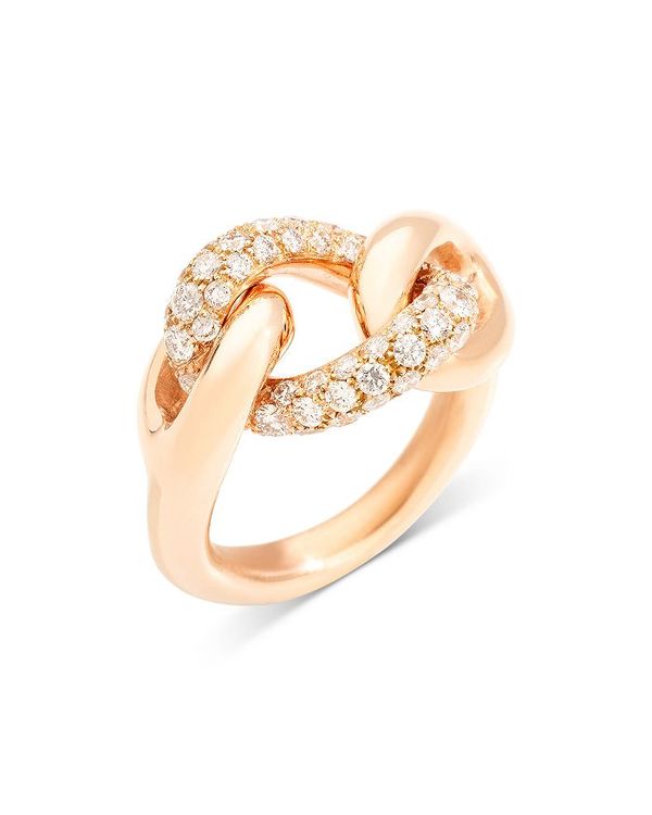 ポメラート 【送料無料】 ポメラート レディース リング アクセサリー 18K Rose Gold Iconica Tango Diamond Knot Ring Rose Gold