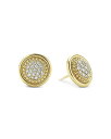 【送料無料】 ラゴス レディース ピアス・イヤリング アクセサリー 18K Gold & Ceramic Meridian Diamond Stud Earrings White/Gold