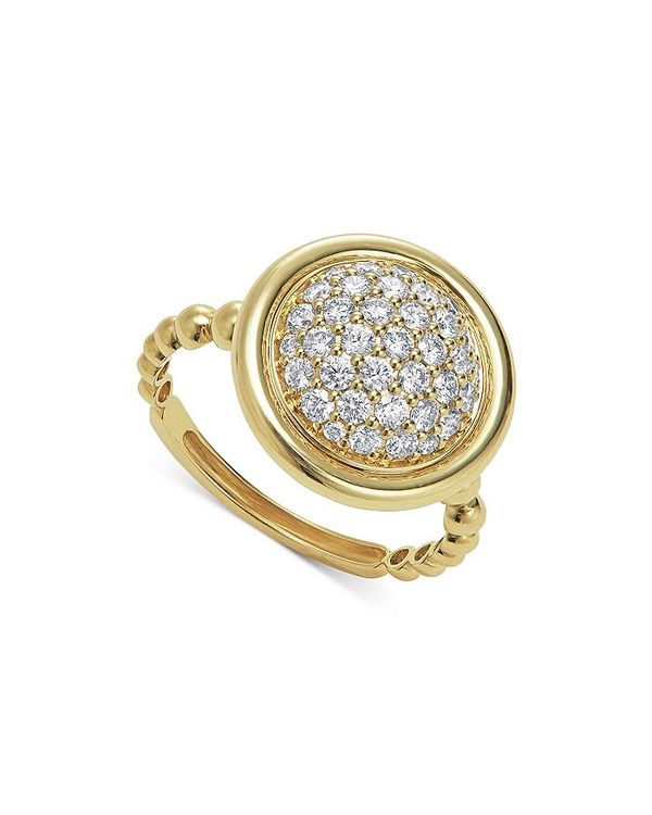【送料無料】 ラゴス レディース リング アクセサリー Meridian 18K Gold & Ceramic Diamond Ring White/Gold