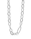 【送料無料】 ラゴス レディース ネックレス・チョーカー・ペンダントトップ アクセサリー Sterling Silver Signature Caviar Oval Link Chain Necklace, 20