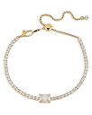 yz ifB[ fB[X uXbgEoOEANbg ANZT[ Tennis, Anyone Cubic Zirconia Slider Bracelet in 18K Gold Plated White/Gold