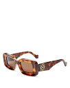 【送料無料】 ロエベ レディース サングラス・アイウェア アクセサリー Rectangular Sunglasses, 46mm Havana/Brown