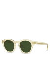 【送料無料】 オリバーピープルズ レディース サングラス・アイウェア アクセサリー Boudreau L.A. Square Sunglasses, 48mm Tan/Green Solid