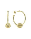 【送料無料】 ラゴス レディース ピアス・イヤリング アクセサリー 18K Yellow Gold Caviar Gold Beaded Hoop Earrings Gold