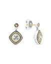 【送料無料】 ラゴス レディース シャツ トップス 18K Yellow Gold & Sterling Silver Caviar White Topaz D...