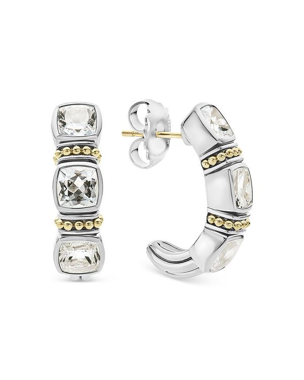 ラゴス レディース トップス シャツ LAGOS 18K Yellow Gold & Sterling Silver Caviar White Topaz J-H..