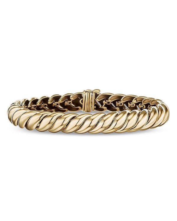 ̵ ǥӥåȡ桼ޥ ǥ ֥쥹åȡХ󥰥롦󥯥å ꡼ Sculpted Cable Bracelet in 18K Yellow Gold Gold