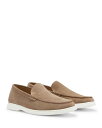 【送料無料】 ボス メンズ スリッポン・ローファー シューズ Men's Sienne Slip On Moc Toe Loafers MEDIUM BEIGE