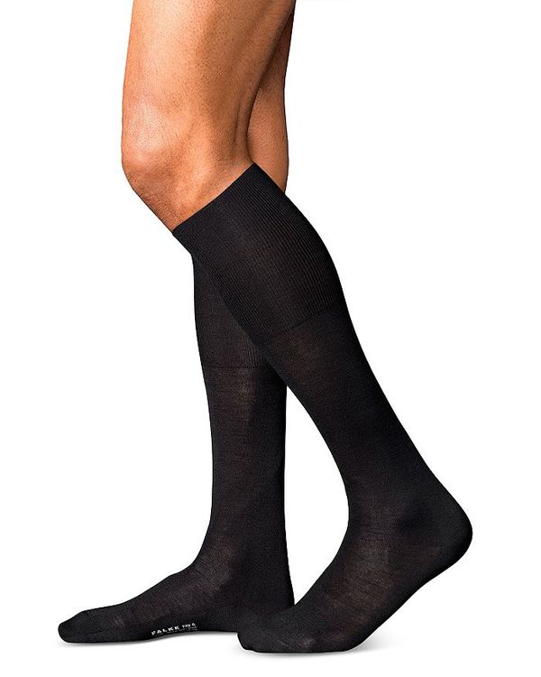 ̵ ե륱    No. 6 Merino Wool, Silk & Nylon Knee High Socks Black