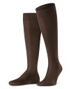 【送料無料】 ファルケ メンズ 靴下 アンダーウェア Tiago Organic Cotton Blend Knee High Dress Socks Brow...