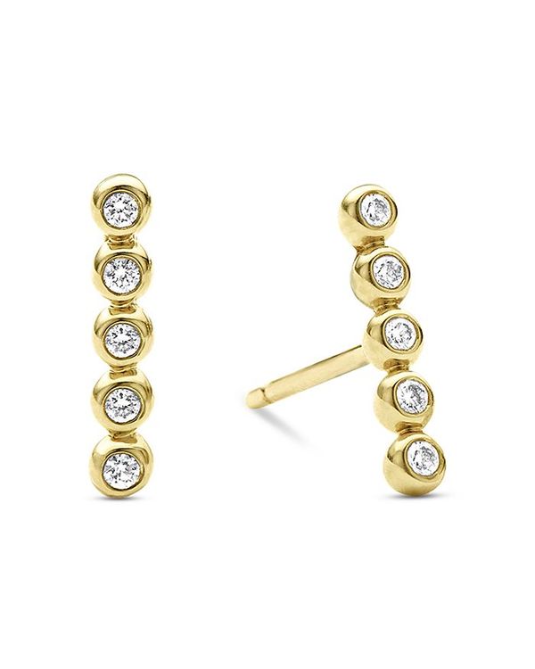 【送料無料】 ラゴス レディース ピアス・イヤリング アクセサリー 18K Gold KSL Diamond Bar Stud Earrings Gold