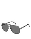 【送料無料】 カレーナ レディース サングラス・アイウェア アクセサリー Aviator Sunglasses, 62mm Gray/Gray Polarized Solid