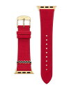 yz ~b\[j fB[X rv ANZT[ Apple WatchR Leather Strap, 38-41mm Red