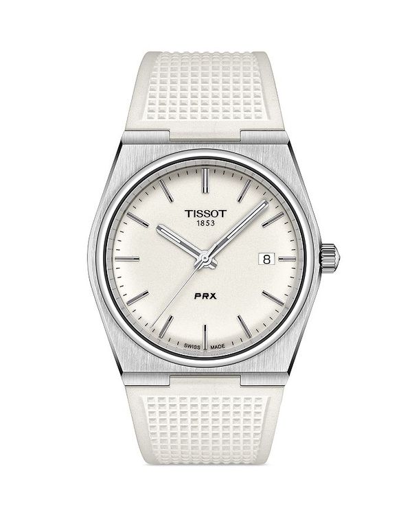 【送料無料】 ティソット レディース 腕時計 アクセサリー PRX Watch, 40mm White