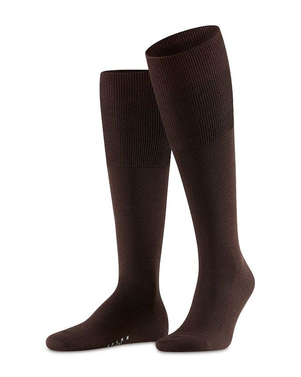 ファルケ メンズ 【送料無料】 ファルケ メンズ 靴下 アンダーウェア Airport Merino Wool Blend Knee High Socks Brown