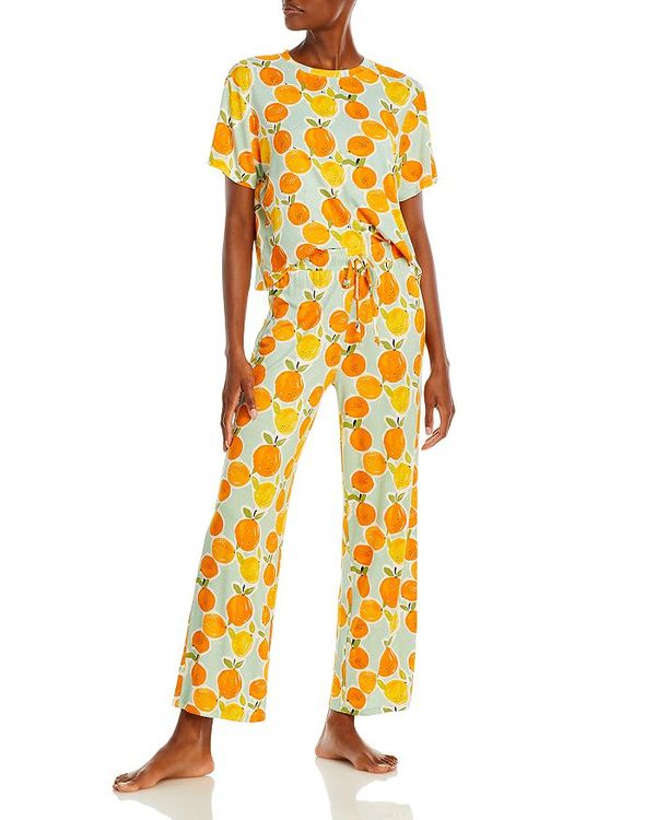 【送料無料】 ハニーデュー インティメッツ レディース ナイトウェア アンダーウェア All American Pajama Set - 100% Exclusive Matcha Orange