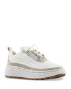 【送料無料】 クーガー レディース スニーカー シューズ Women 039 s Lace Up Platform Wedge Sneakers White/Taupe