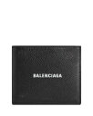 ハンドバッグ 【送料無料】 バレンシアガ レディース ハンドバッグ バッグ Cash Used Effect Square Folded Wallet Black/Silver